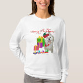 West Highland White Terrier Kerst Elf T-shirt (Voorkant)