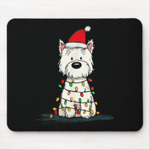 West Highland White Terrier Kerst Grafische Hond Muismat