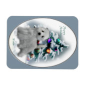West Highland White Terrier kerstcadeautjes Holida Magneet (Horizontaal)