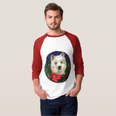 West Highland White Terrier-kerstcadeautjes T-shirt (Voorkant volledig)