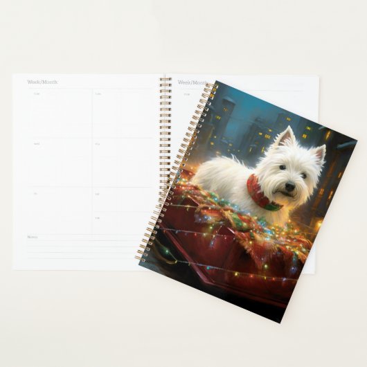 West Highland White Terrier Kerstfeest Planner (Display)