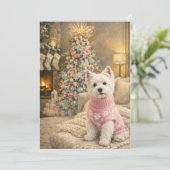 West Highland White Terrier Kerstkaart (Staand voorkant)