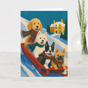 West Highland White Terrier Kerstkaart Feestdagen Kaart