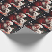 West Highland White Terrier Kerstman Kerstmis Cadeaupapier (Hoek)