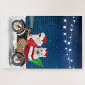 West Highland White Terrier Kerstman Legpuzzel (Horizontaal)