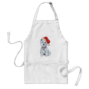 West Highland White Terrier Kerstman Standaard Schort
