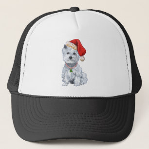 West Highland White Terrier Kerstman Trucker Pet