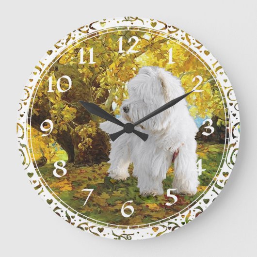 West Highland White Terrier Klok (Voorkant)