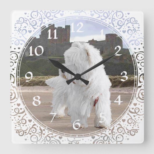 West Highland White Terrier Klok (Voorkant)