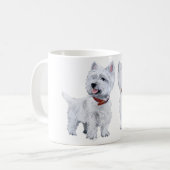 West Highland White Terrier Koffiemok (Voorkant links)