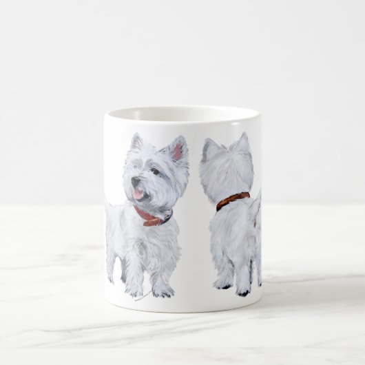 West Highland White Terrier Koffiemok (Center)