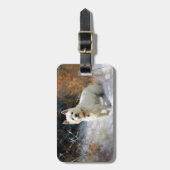 West Highland White Terrier laat het sneeuwen Kers Bagagelabel (Voorkant verticaal)