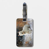 West Highland White Terrier laat het sneeuwen Kers Bagagelabel (Achterkant verticaal)