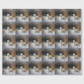 West Highland White Terrier laat het sneeuwen Kers Cadeaupapier (Vlak)