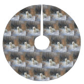 West Highland White Terrier laat het sneeuwen Kers Kerstboom Rok (Voorkant)