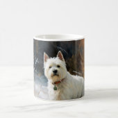 West Highland White Terrier laat het sneeuwen Kers Koffiemok (Center)
