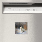 West Highland White Terrier Laat het Sneeuwen Kers Magneet (Insitu (Vaatwasser))