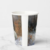 West Highland White Terrier laat het sneeuwen Kers Papieren Bekers (Links)