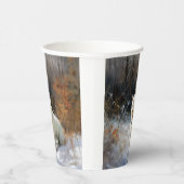 West Highland White Terrier laat het sneeuwen Kers Papieren Bekers (Rechts)