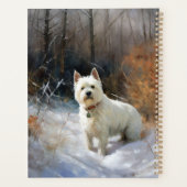 West Highland White Terrier laat het sneeuwen Kers Planner (Achterkant)