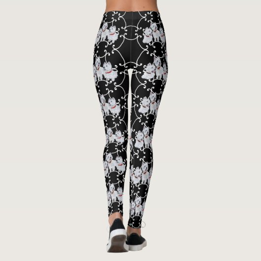 West Highland White Terrier Leggings (Achterkant)