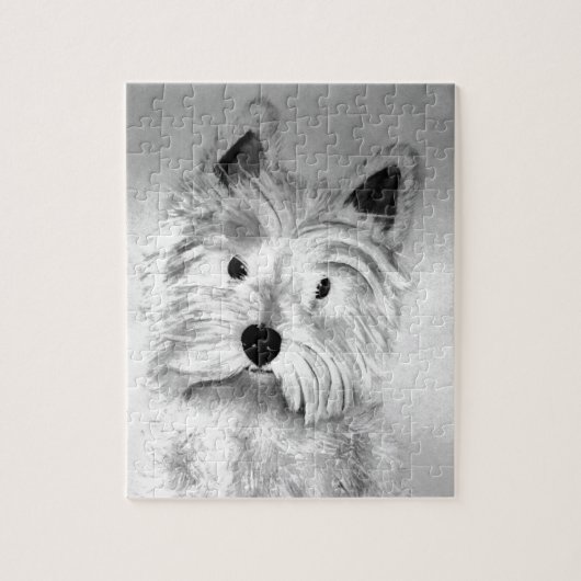 West Highland White Terrier Legpuzzel (Verticaal)