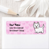West Highland White Terrier Love Etiket (Insitu)