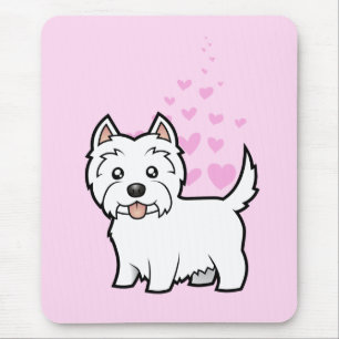 West Highland White Terrier Love Muismat