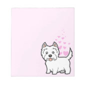 West Highland White Terrier Love Notitieblok (Voorkant)