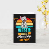 West Highland White Terrier Lover Funny Westie Dog Kaart (Gele Bloem)