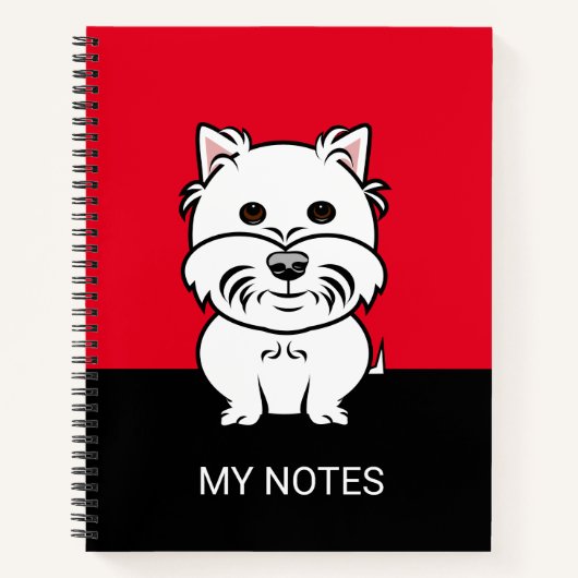 West Highland White Terrier Lover Notitieboek (Voorkant)