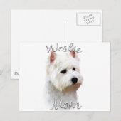 West Highland White Terrier Ma 2 Briefkaart (Voorkant / Achterkant)