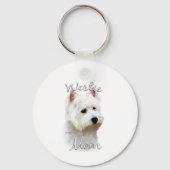 West Highland White Terrier Ma 2 Sleutelhanger (Achterkant)