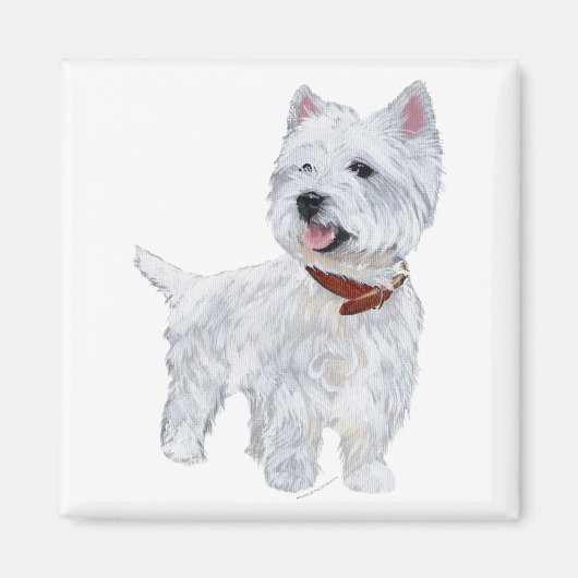 West Highland White Terrier Magneet (Voorkant)
