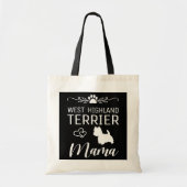 West Highland White Terrier Mama Westie mama Tote Bag (Voorkant)