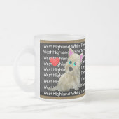 West Highland White Terrier Matglas Koffiemok (Links)