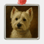 West Highland White Terrier Metalen Ornament (Voorkant)