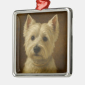 West Highland White Terrier Metalen Ornament (Links)