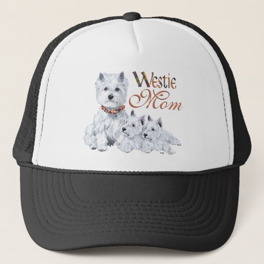 West Highland White Terrier Moeder & Pups Trucker Pet (Voorkant)