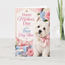 West Highland White Terrier Moederdag kaart