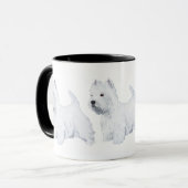 West Highland White Terrier Mok (Voorkant links)