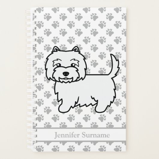 West Highland White Terrier Mooie Hond & Tekst Planner (Voorkant)