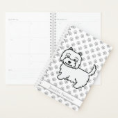 West Highland White Terrier Mooie Hond & Tekst Planner (Display)