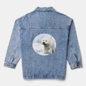 West Highland White Terrier Noel Denim Jacket (Achterkant)