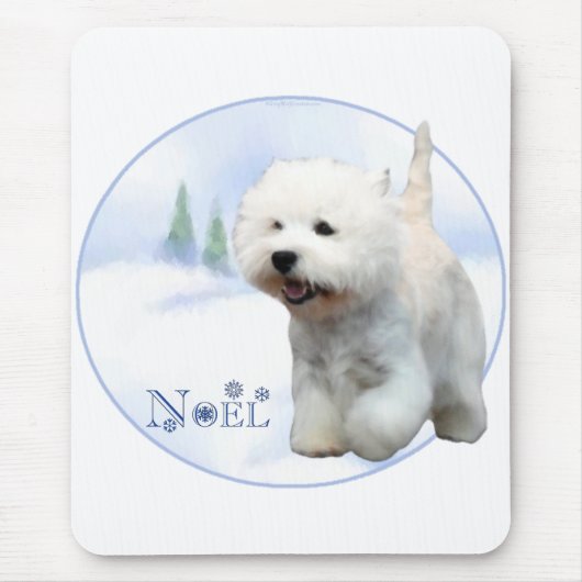 West Highland White Terrier Noel Muismat (Voorkant)