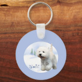 West Highland White Terrier Noel Sleutelhanger (Achterkant)