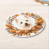 West Highland White Terrier Onderzetter (Gebogen)