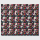 West Highland White Terrier op boot Cadeaupapier (Vlak)