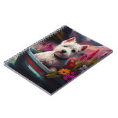 West Highland White Terrier op boot Notitieboek (Linkerzijde)