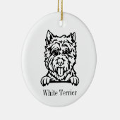 West Highland White Terrier ornament (Rechts)